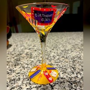 Lolita Birthday Girl Martini Glass-Retired Style